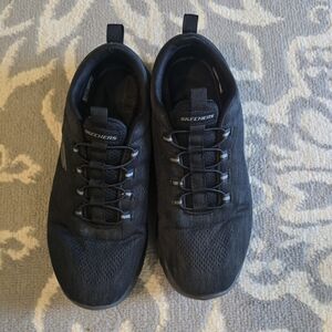 Skechers Men's Black Mesh Sneakers